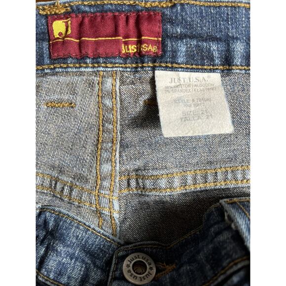 Just USA Jeans Women Plus Sz 21‎ Bootcut Mid Rise Stretch Classic Denim Blue - Picture 6 of 8
